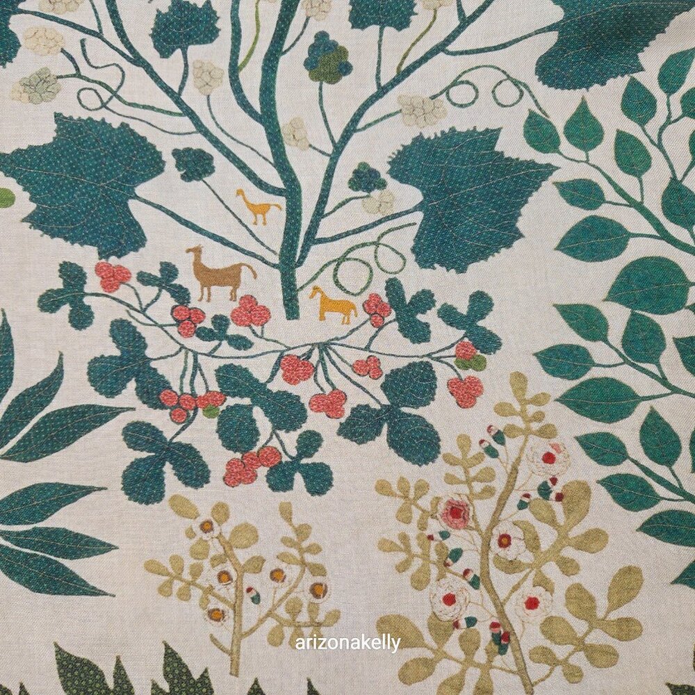 NWT The Met Tree of Life Scarf Modal/Cashmere Blend Square Quilting Museum - Picture 8 of 13